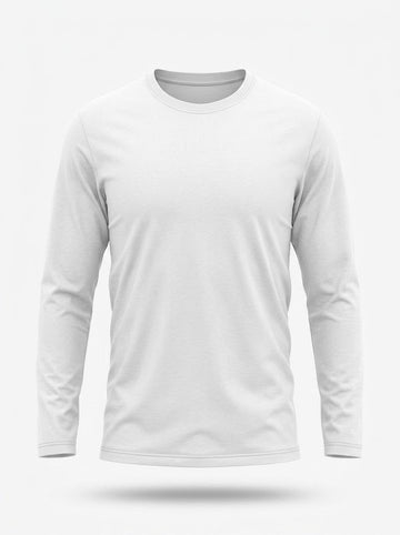 Herre Crew-Neck Langærmet T-Shirt – Letvægts Hverdag Casual Essential