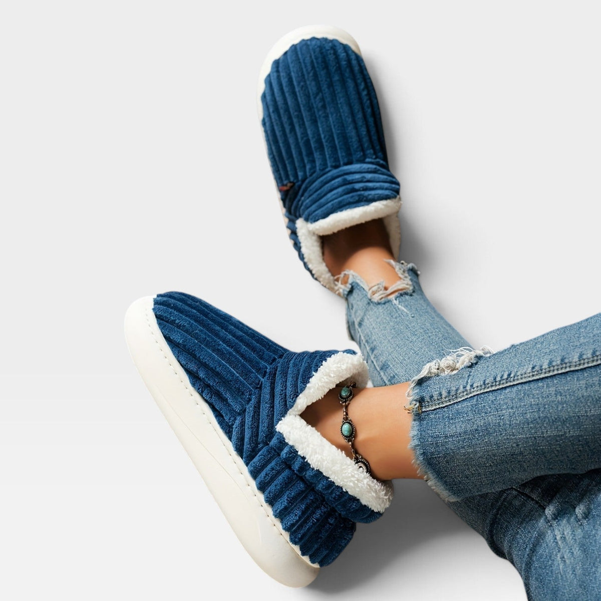 Kvinders Lækre Corduroy Slippers