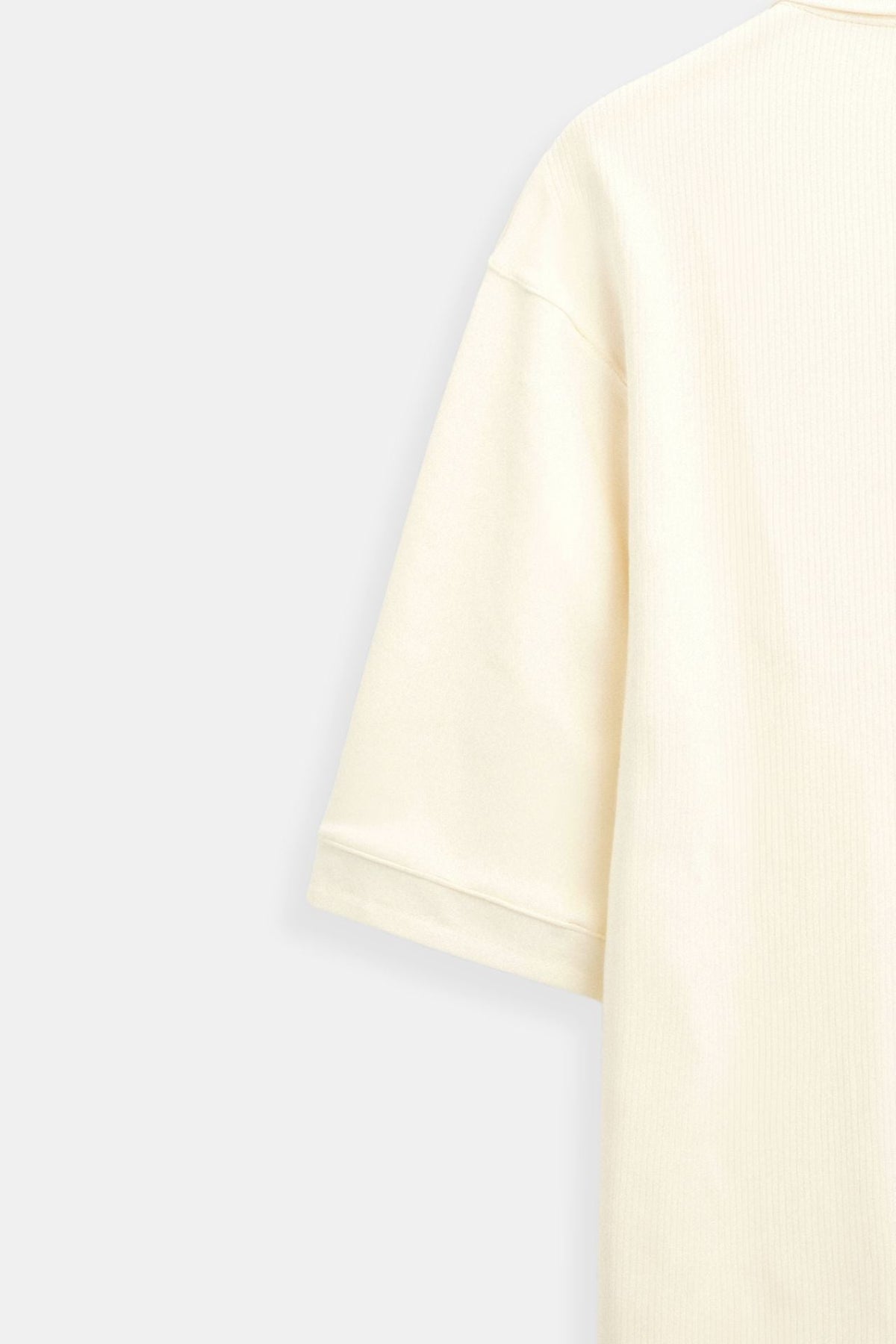 Mænds Strukturerede Polo T-shirt Klassisk Kortærmet V-Hals Regular Fit Elegant Hverdagsbrug