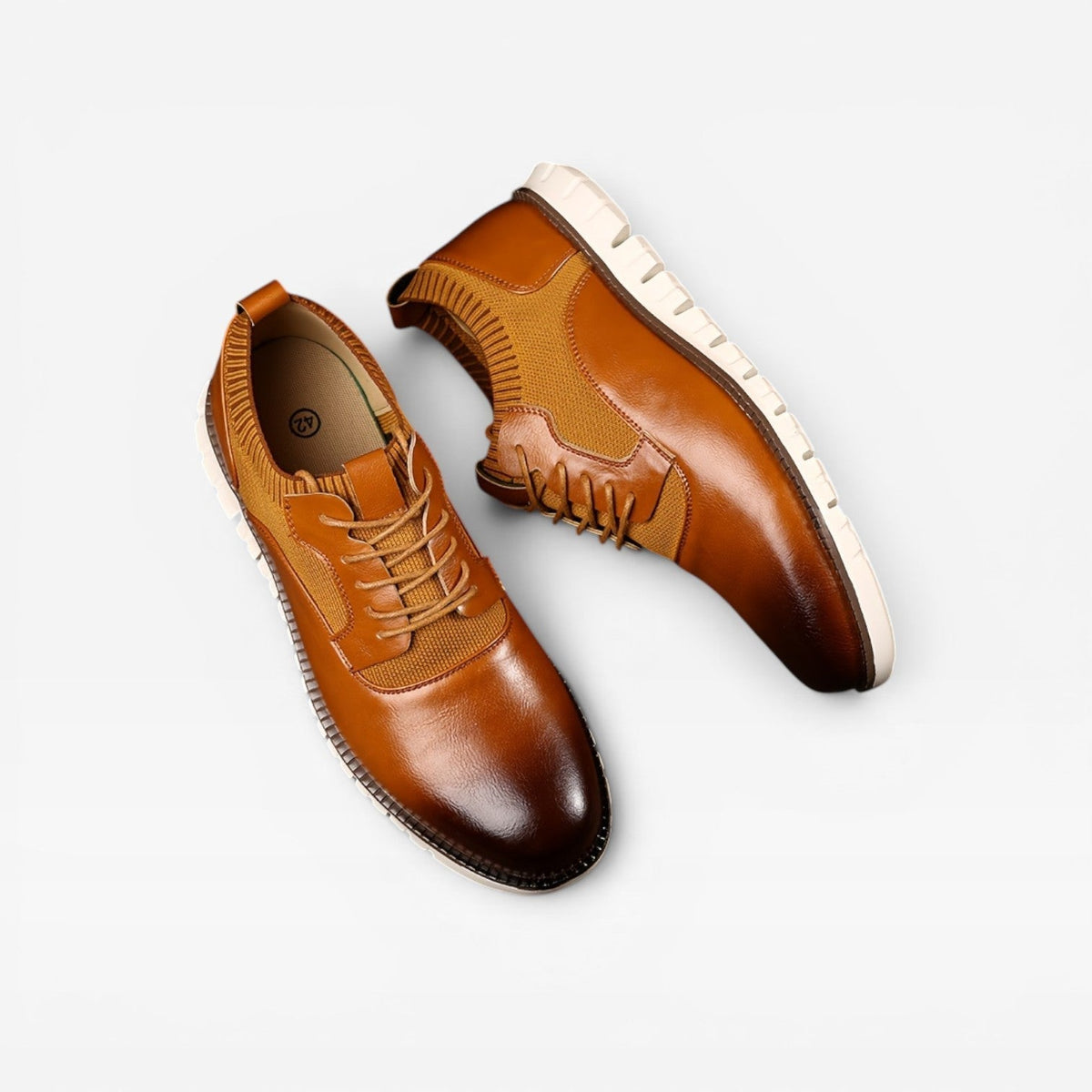 Herre Oxford Style Sneakers – Smart Casual Snørebånd Lædersneakers