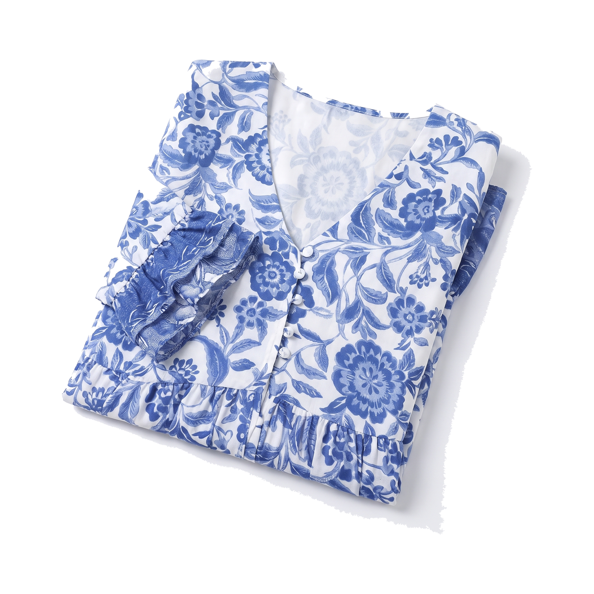 Blomsterknap Midi Kjole