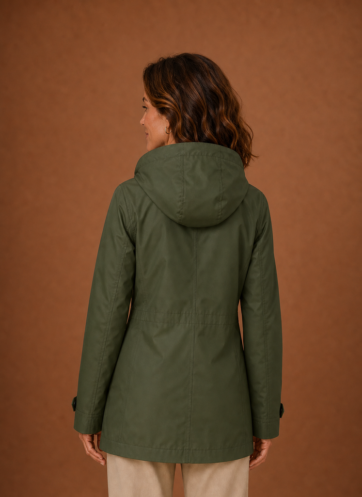 Dame Trench Coat - Hættetrøje Efterår/Vinter Frakke | Areleon