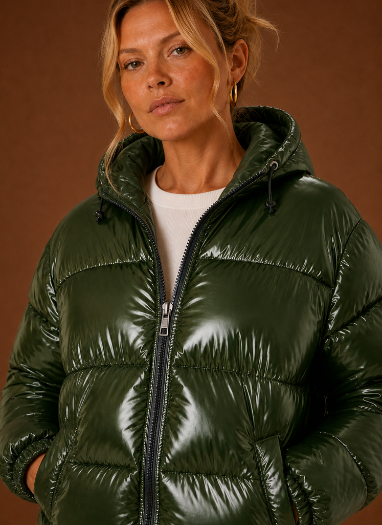 Kvinders Puffer Jakke - Oversized Vinterjakke | Areleon