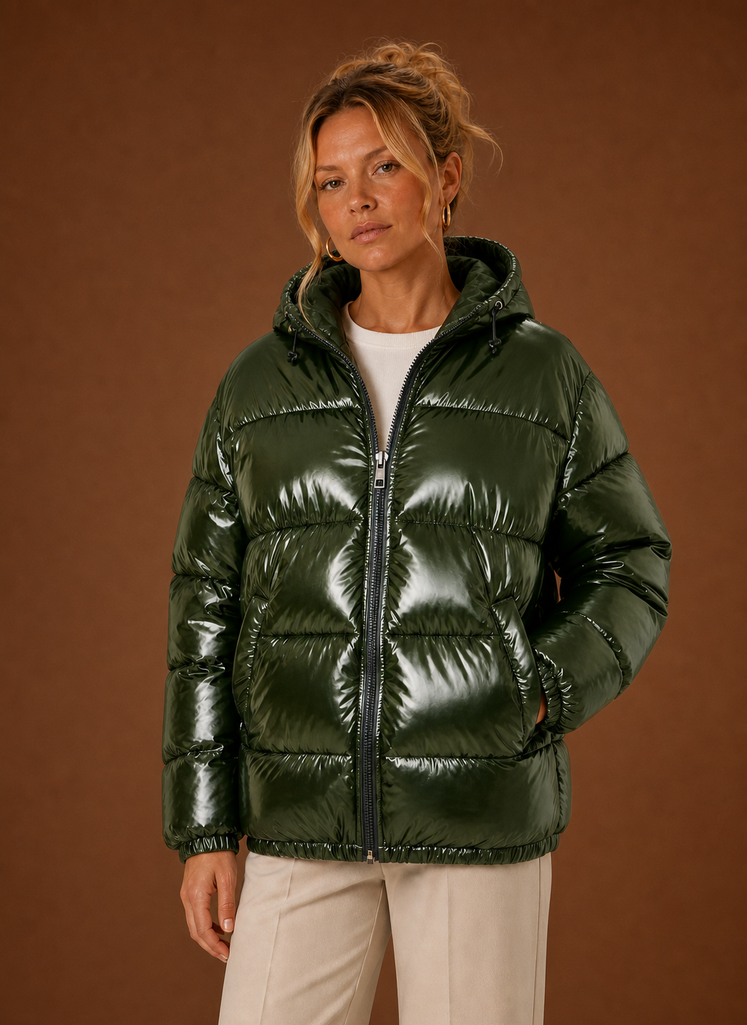 Kvinders Puffer Jakke - Oversized Vinterjakke | Areleon