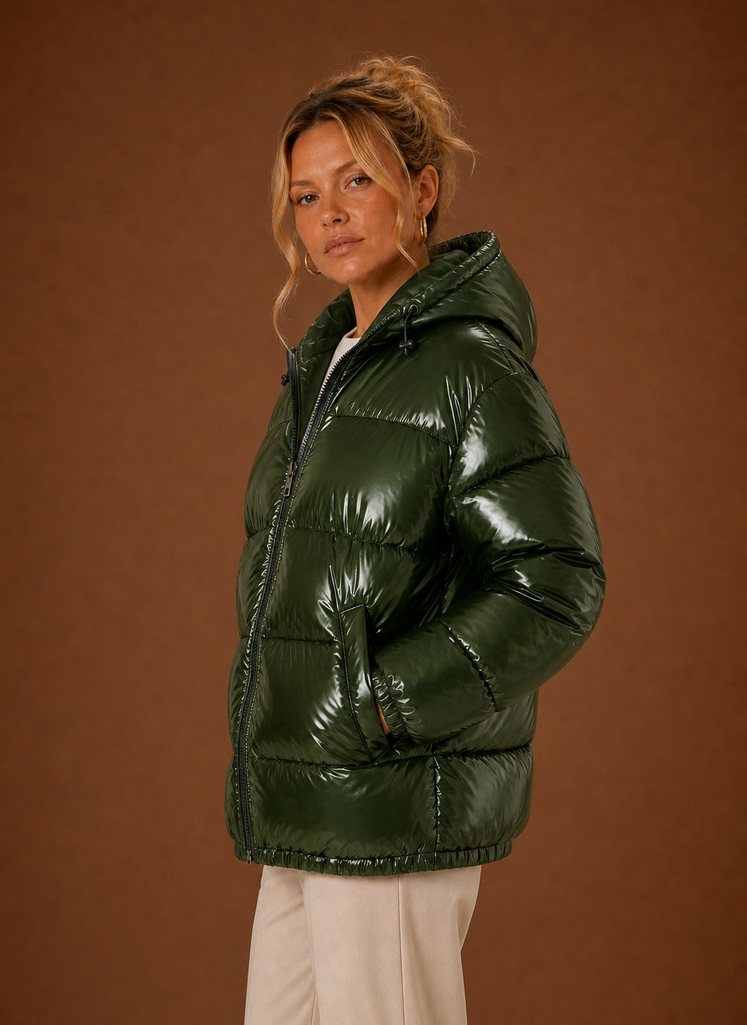 Kvinders Puffer Jakke - Oversized Vinterjakke | Areleon