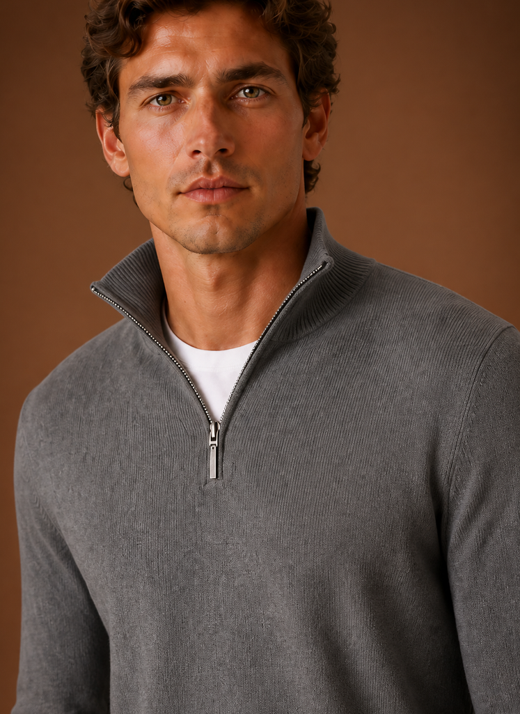 Herre Quarter Zip Sweater | Areleon