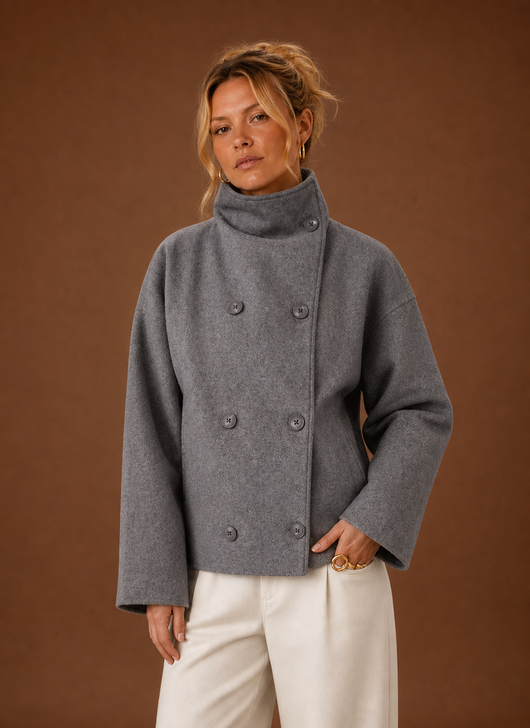 Dame Funnel Neck Jakke - Casual Jakke | Areleon