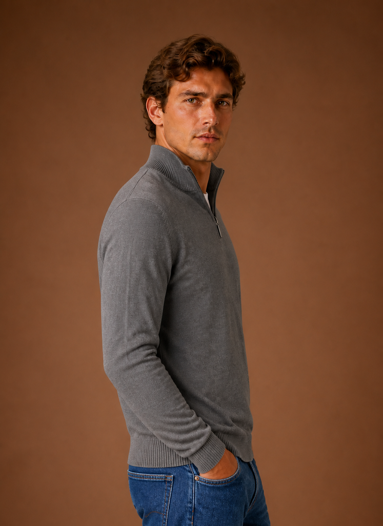 Herre Quarter Zip Sweater | Areleon