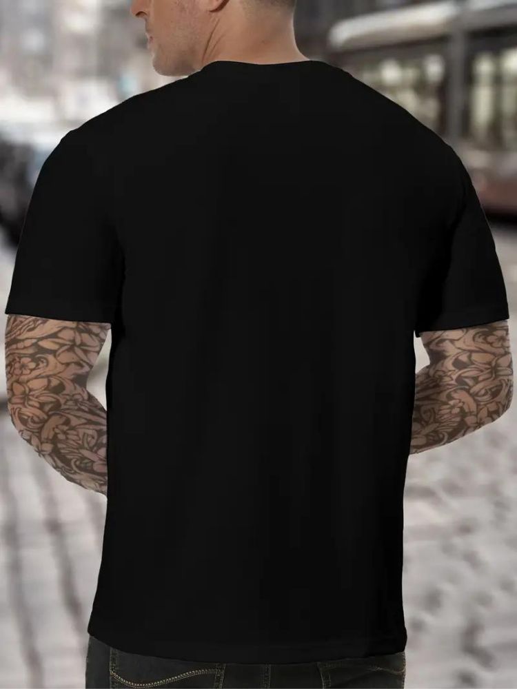 Herre Højhalset T-Shirt Blød Behagelig Langærmet Minimalistisk Casual Hverdags Lag-på-Lag Top