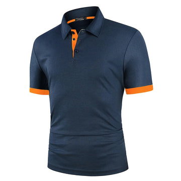 Herre Klassisk Sommer Polo Shirt Letvægts Åndbar Behagelig Smart Casual Top