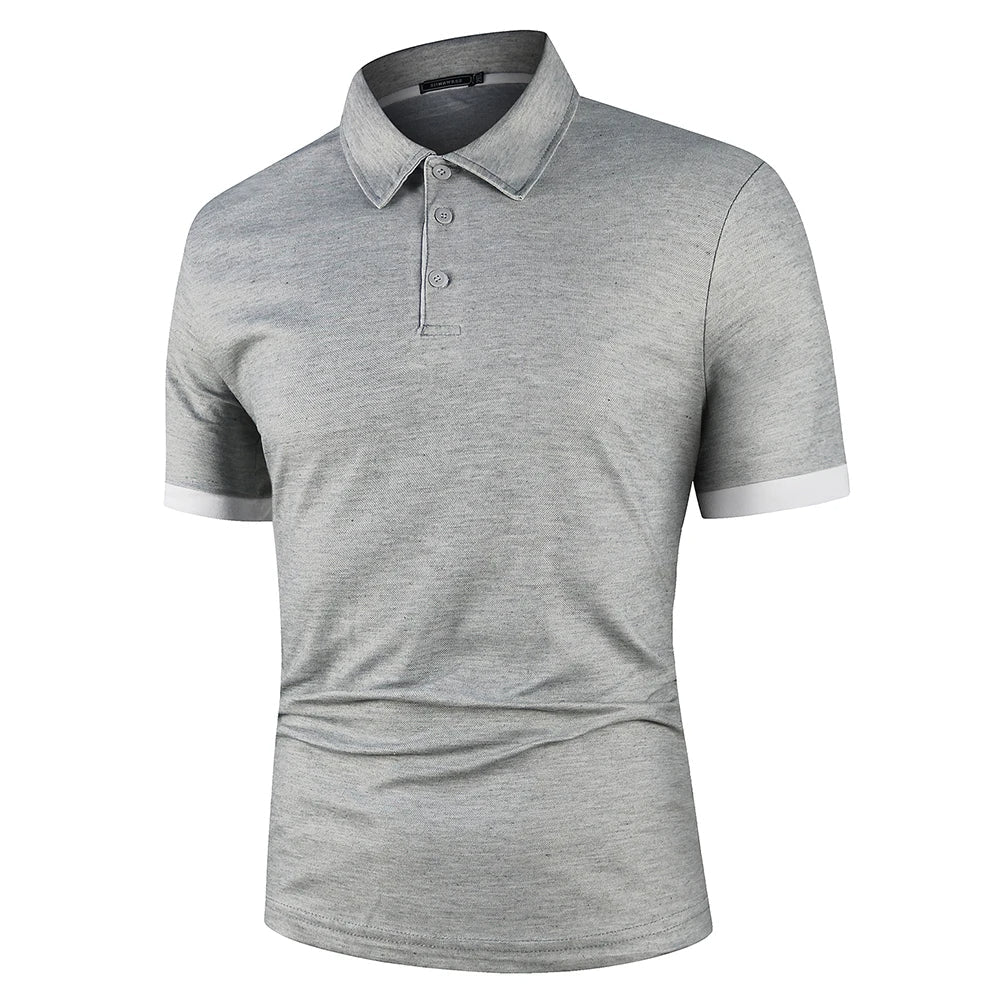 Herre Klassisk Sommer Polo Shirt Letvægts Åndbar Komfortabel Smart Casual Top