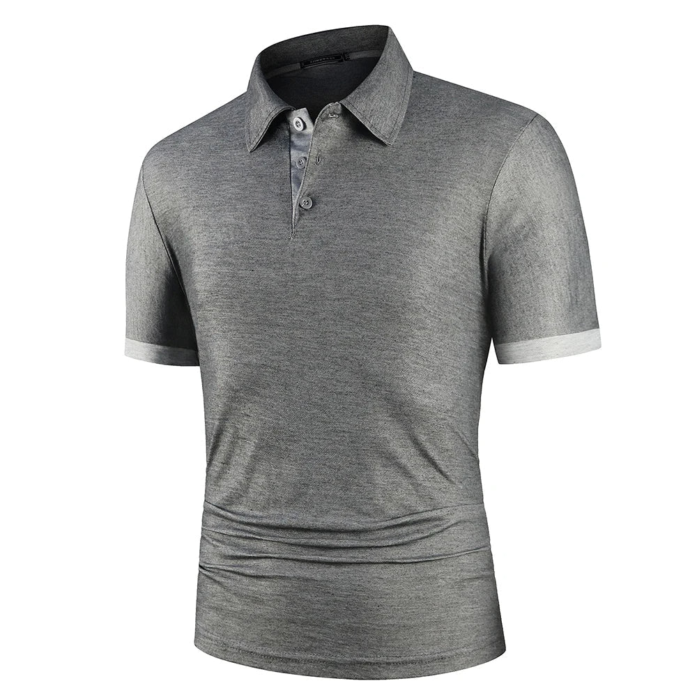 Herre Klassisk Sommer Polo Shirt Letvægts Åndbar Komfortabel Smart Casual Top