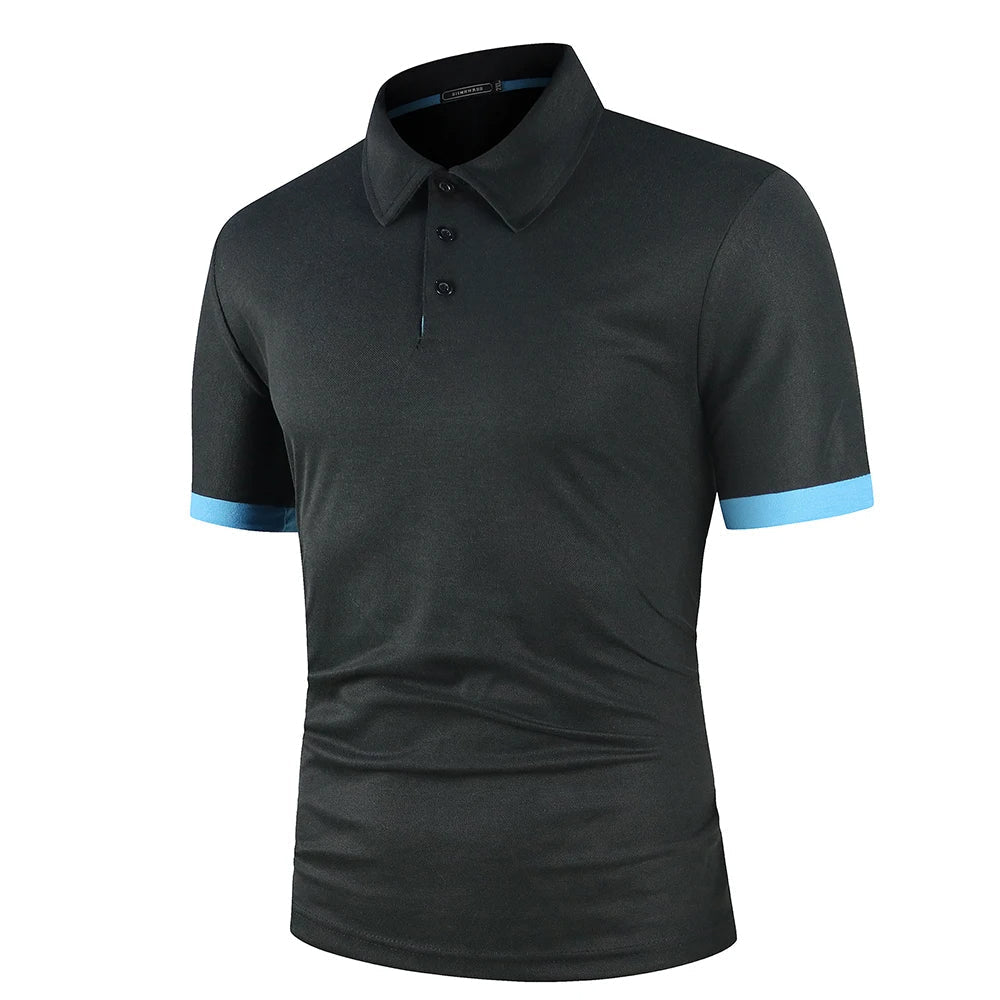 Herre Klassisk Sommer Polo Shirt Letvægts Åndbar Komfortabel Smart Casual Top