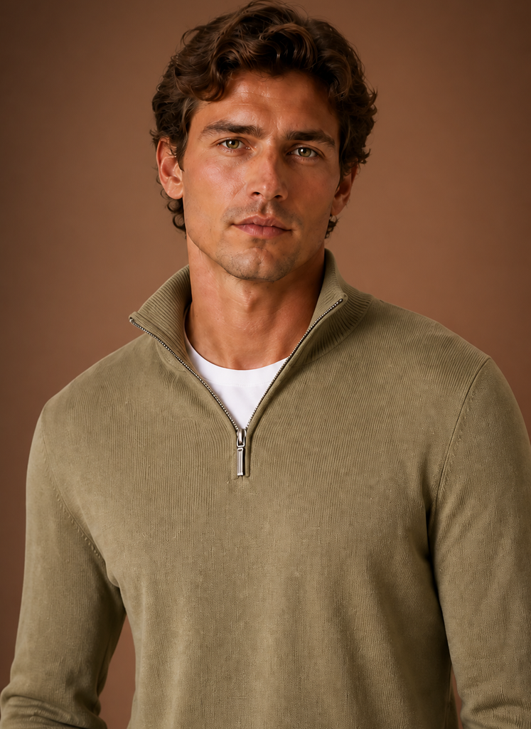 Herre Quarter Zip Sweater | Areleon
