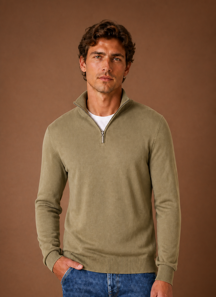 Herre Quarter Zip Sweater | Areleon