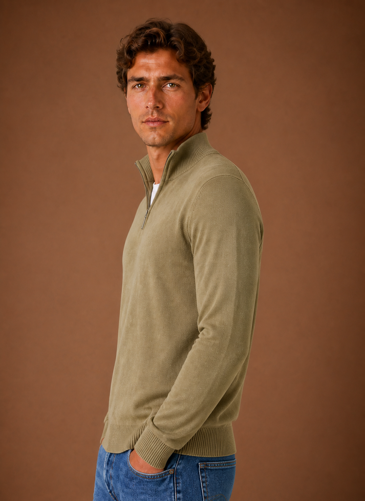 Herre Quarter Zip Sweater | Areleon