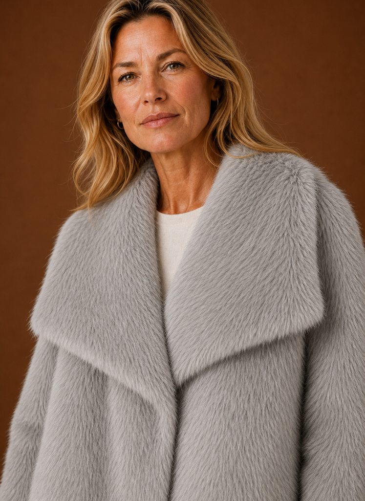 Kvinders Faux Fur Frakke - Vinterjakke | Areleon