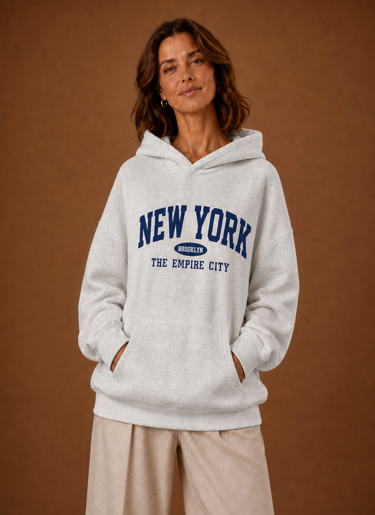 Kvinders Pullover Hoodie - Oversized Grafisk Sweater | Areleon