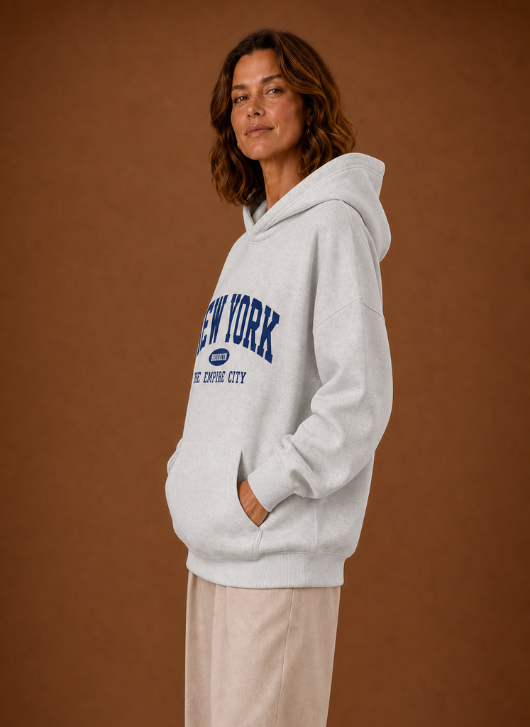 Kvinders Pullover Hoodie - Oversized Grafisk Sweater | Areleon