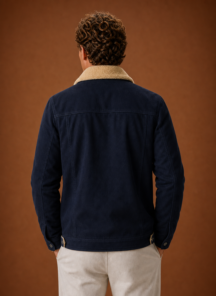 Herre Sherpa Jakke - Fleece Krave Fôret Casual Jakke | Areleon