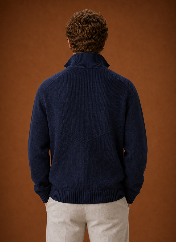 Herre Strikket Cardigan - Full-Zip Sweater Jakke | Areleon