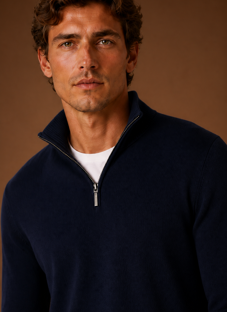 Herre Quarter Zip Sweater | Areleon