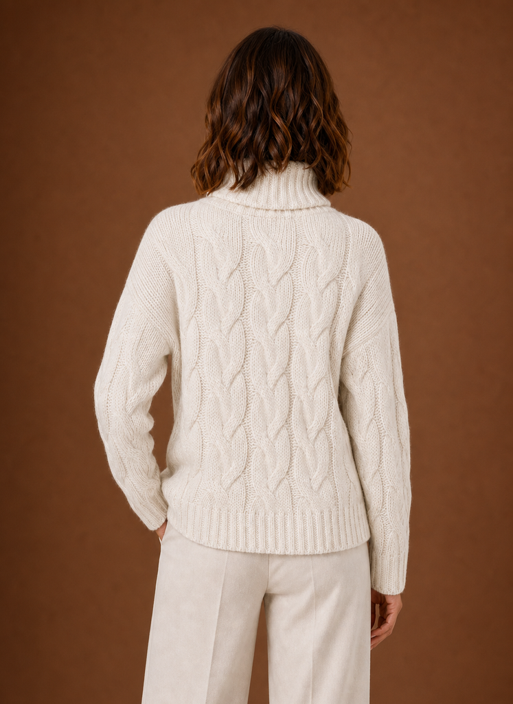 Kvinders Kabelstrik Sweater - Pullover Strikvarer | Areleon