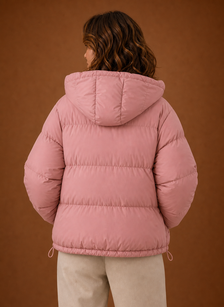 Kvinders varme pufferjakke - Oversized vinterfrakke | Areleon