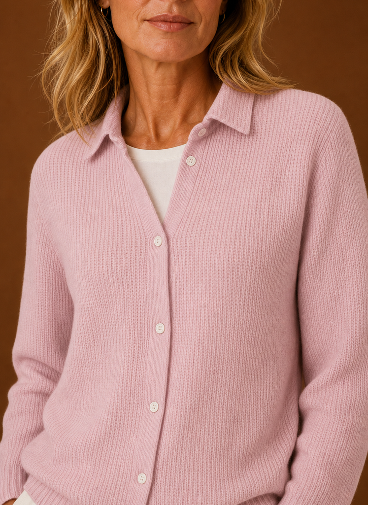 Kvinders Strikket Cardigan - Knappet Sweater | Areleon