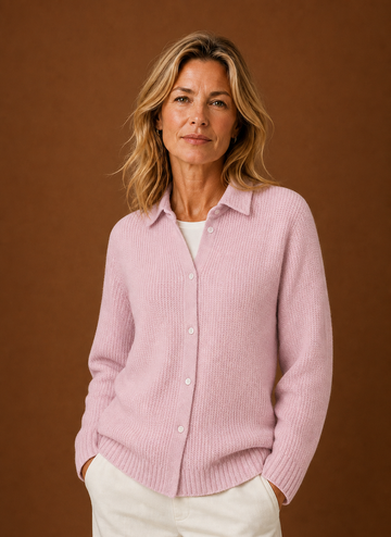 Kvinders Strikket Cardigan - Knappet Sweater | Areleon