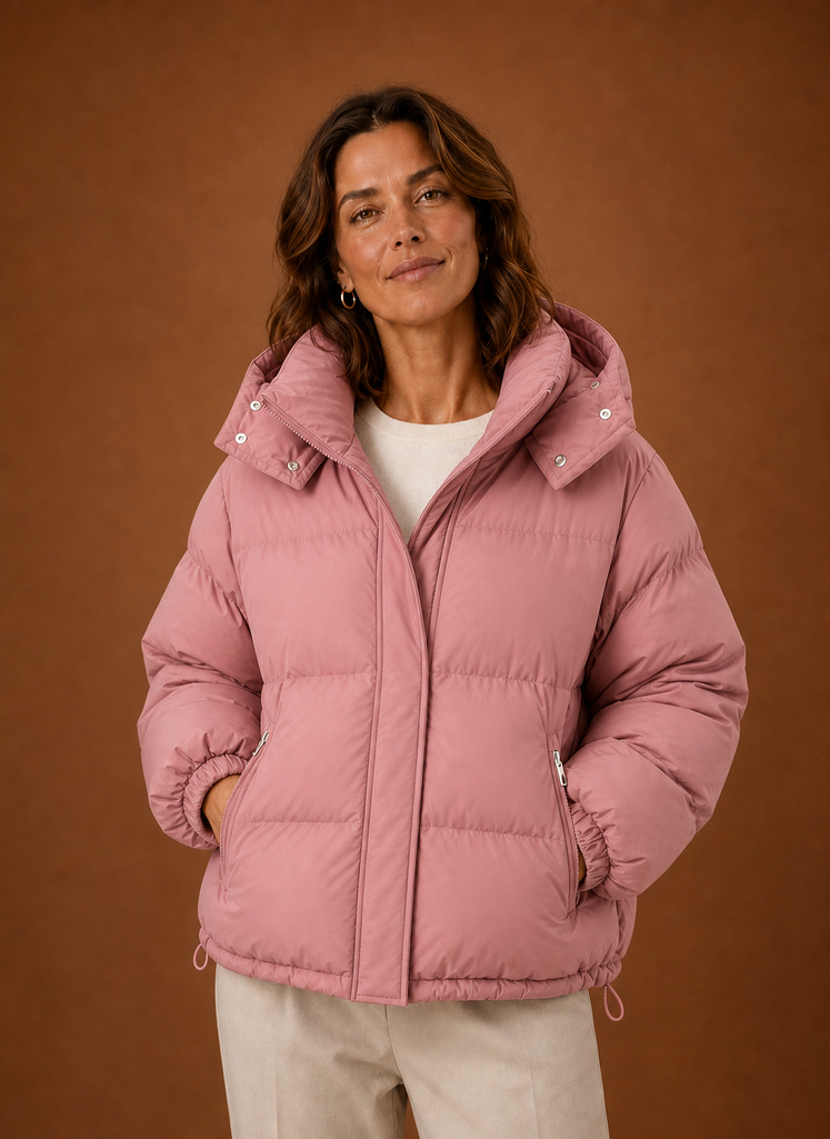 Kvinders varme pufferjakke - Oversized vinterfrakke | Areleon