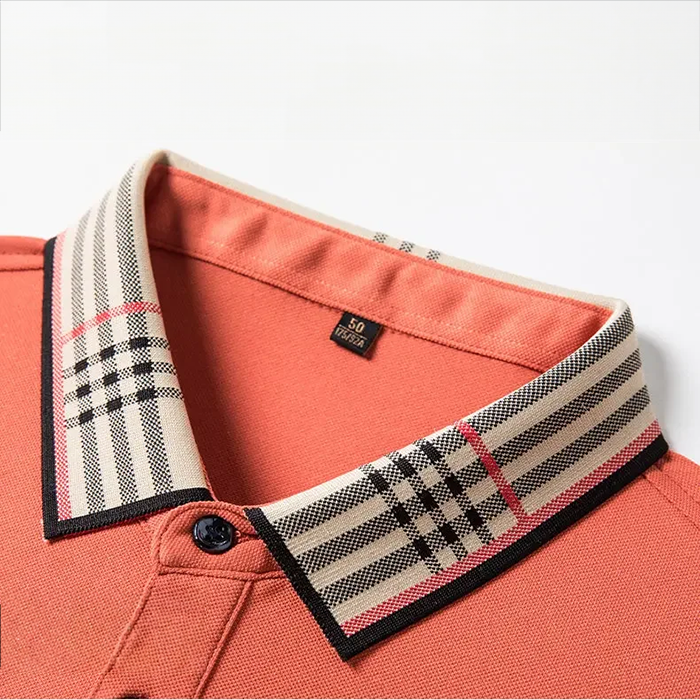 Herres Polo T-shirt med Kontrastkrave - Raffineret Smart Casual Stil
