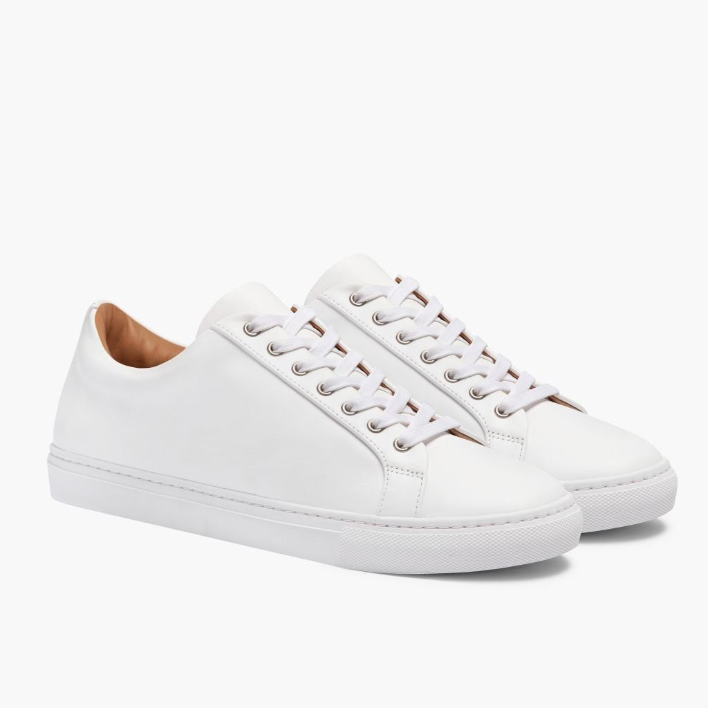 Herre Ægte Læder Low-Top Sneakers