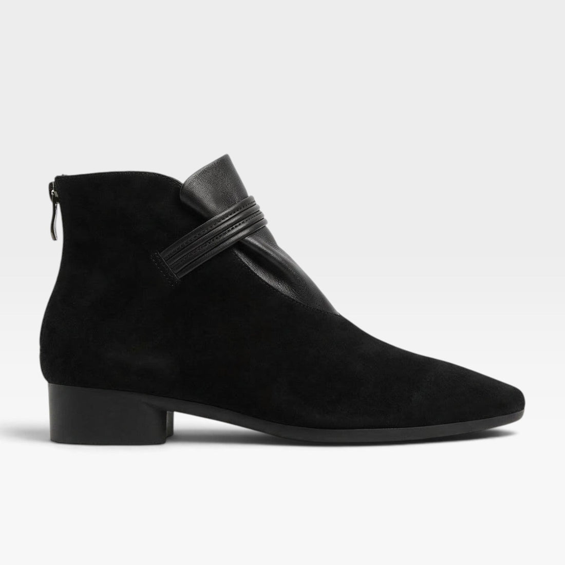 Kvindernes Elegante Ægte Suede Ankelstøvler