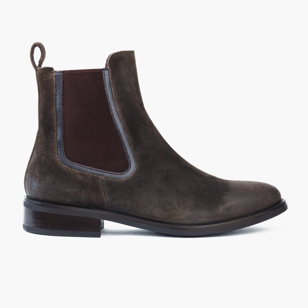 Dame Suede Chelsea Støvler