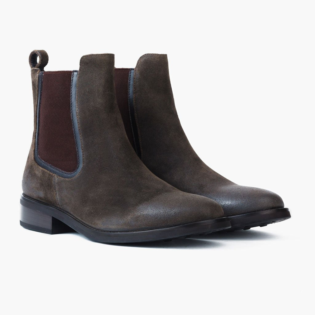 Dame Suede Chelsea Støvler