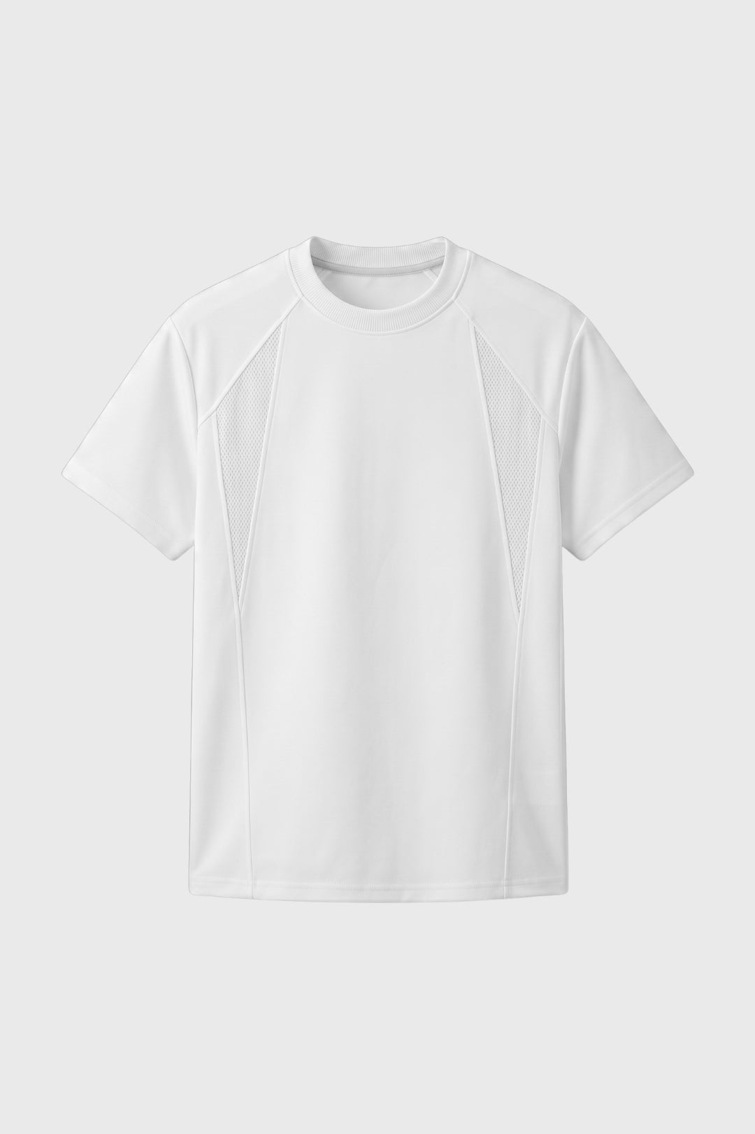 Herre Raglan T-Shirt Crew Neck Panellet Casual Top