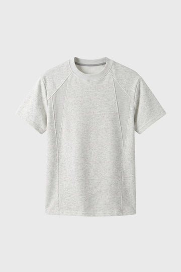 Herre Raglan T-Shirt Crew Neck Panelled Casual Top