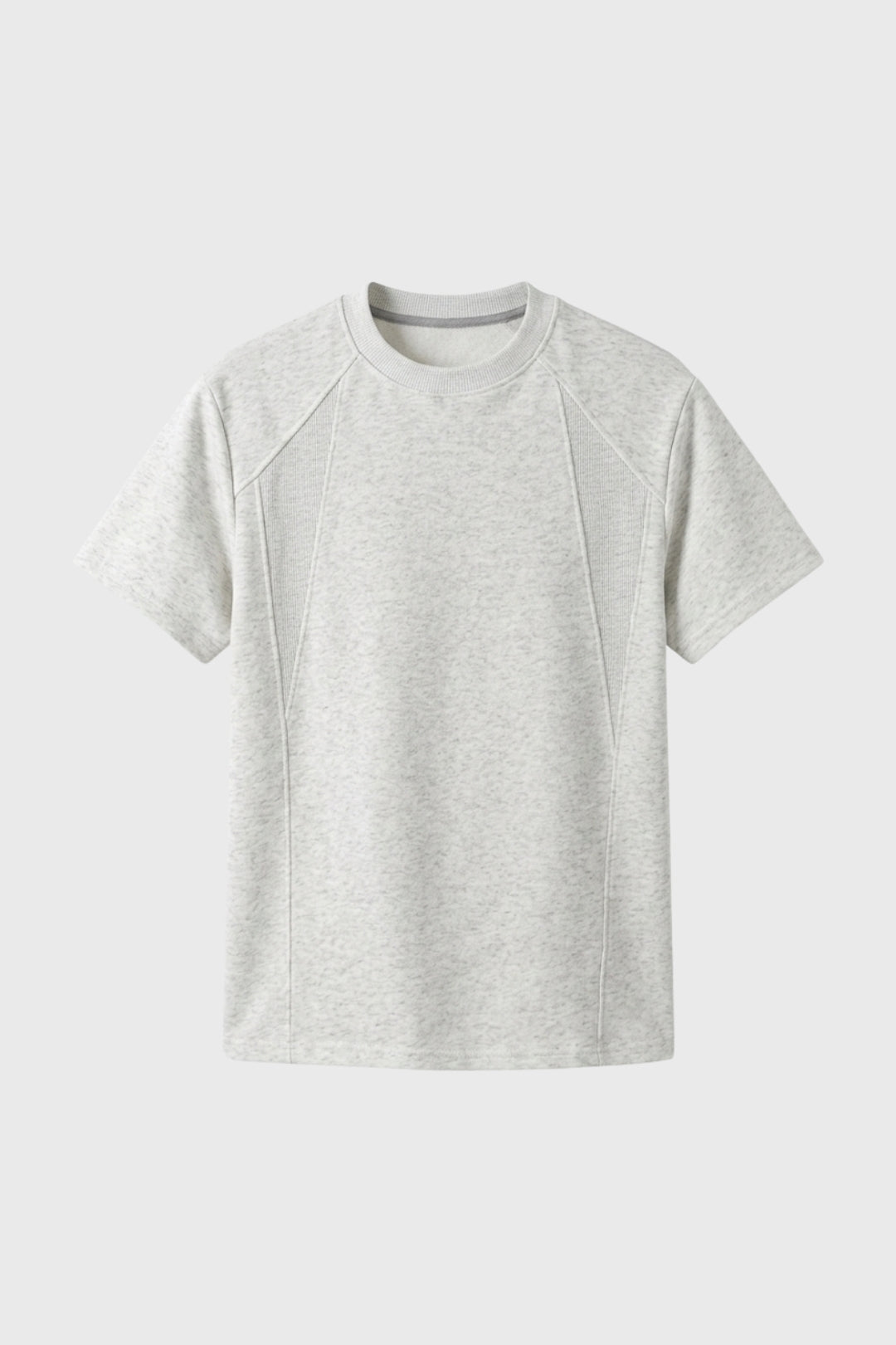 Herre Raglan T-Shirt Crew Neck Panellet Casual Top