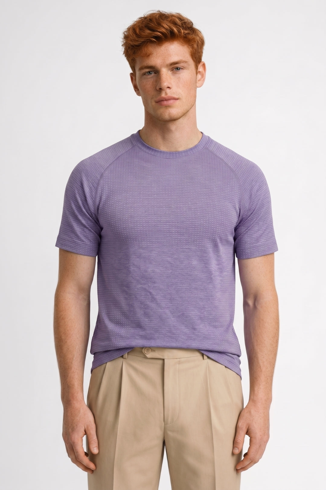 Herre Textured Raglan Ærme T-Shirt Til Aktive Dage