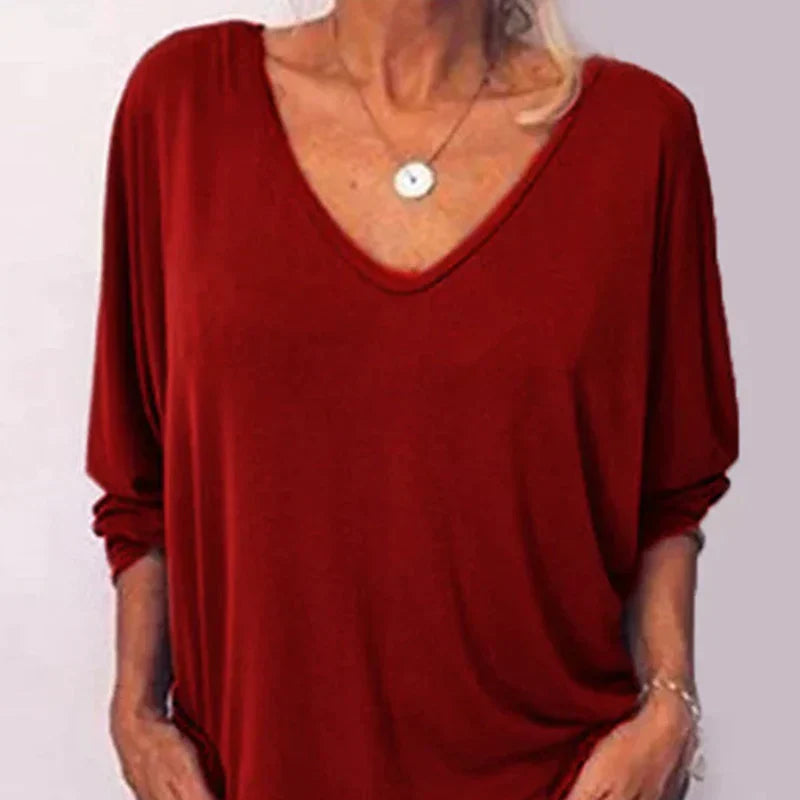 Draperet V-hals Top