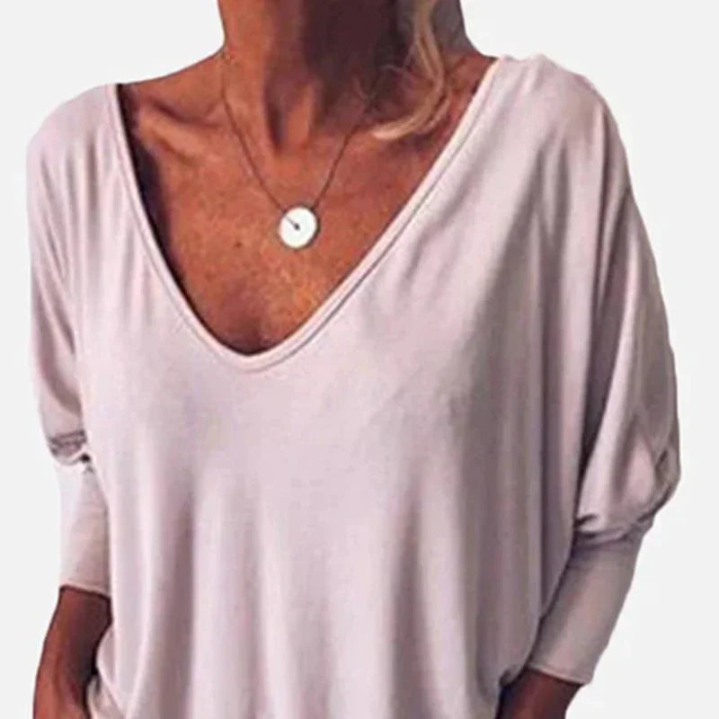 Draperet V-hals Top