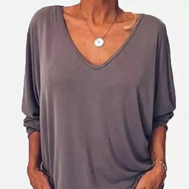 Draperet V-hals Top