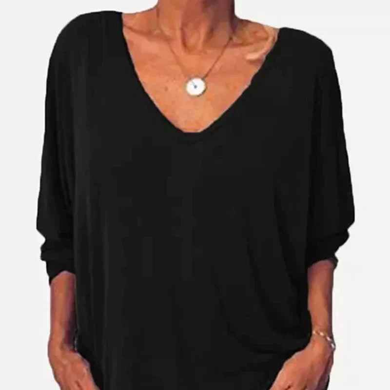 Draperet V-hals Top