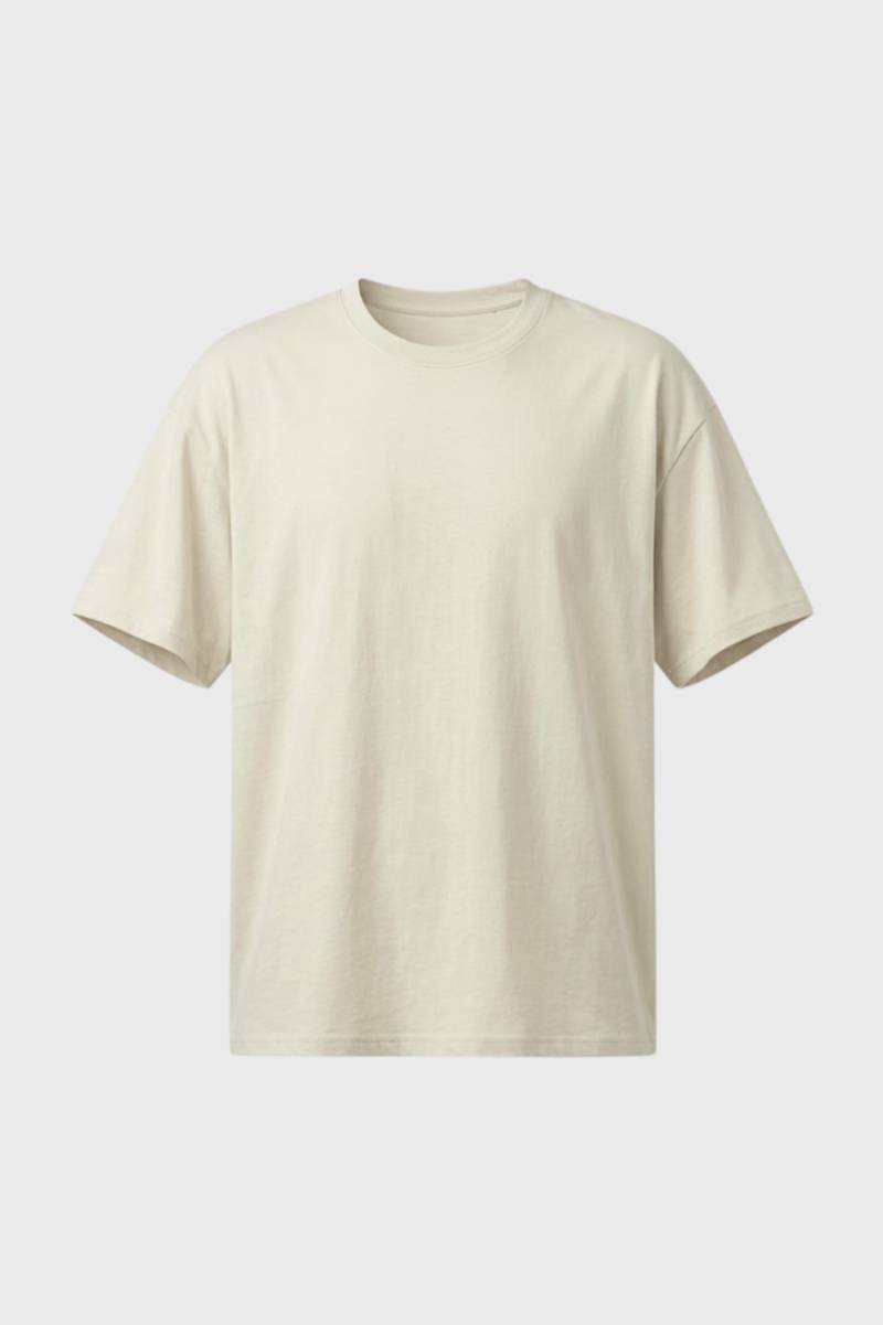 Mænds Hverdag T-Shirt med Blød Rund Hals