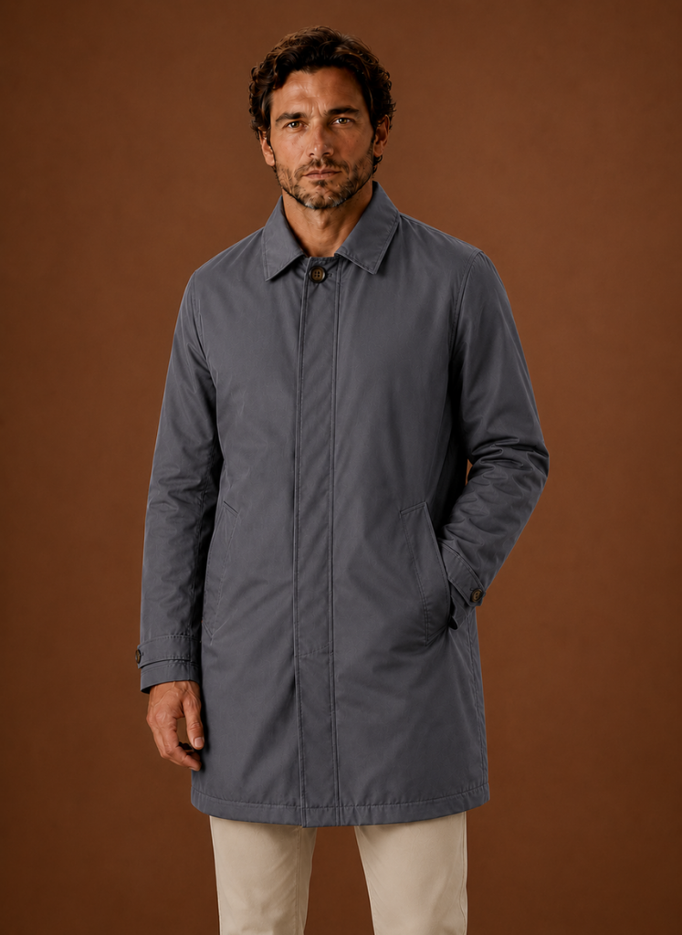 Herre Klassisk Trench Coat Letvægts Vandafvisende Jakke | Areleon