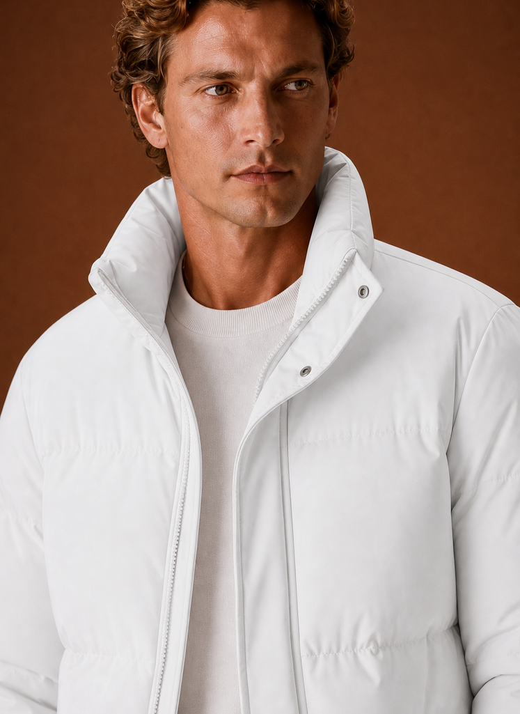 Herre Puffer Jakke - Oversized Pasform Vinterjakke | Areleon