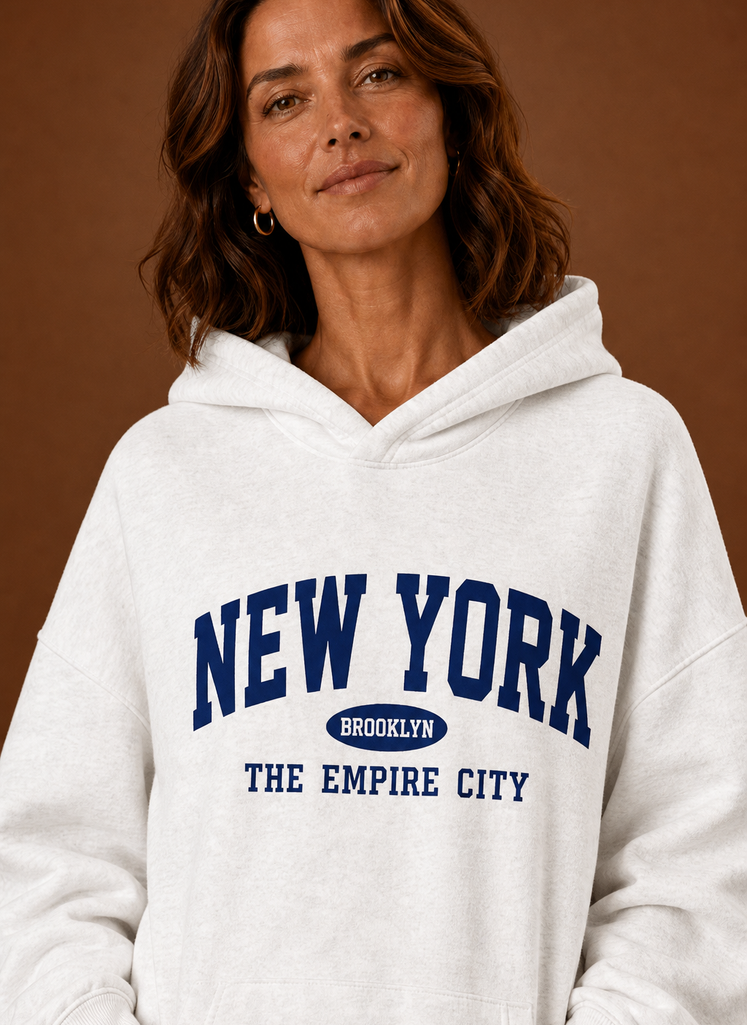 Kvinders Pullover Hoodie - Oversized Grafisk Sweater | Areleon