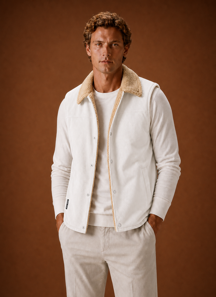 Herre Sherpa-forret Vest - Varm Vinter Gilet | Areleon