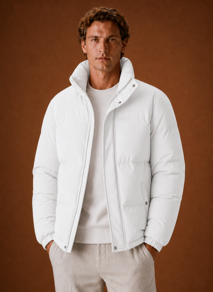 Herre Puffer Jakke - Oversized Pasform Vinterjakke | Areleon